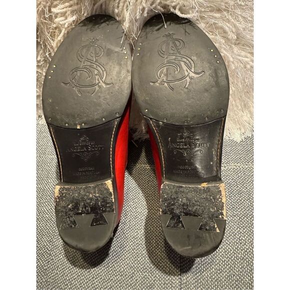 The Office of Angela Scott Ms. Jane Red Kiltie Loafer 37.5W US 7.5 - Picture 5 of 7
